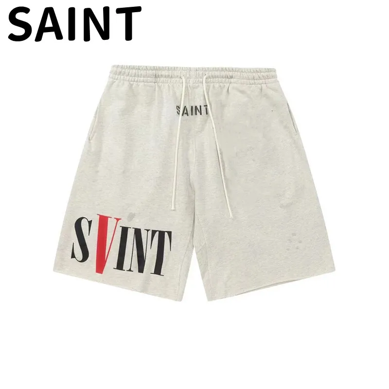 

Saint Michael's best-selling high street American retro pure cotton top loose print casual sports pants