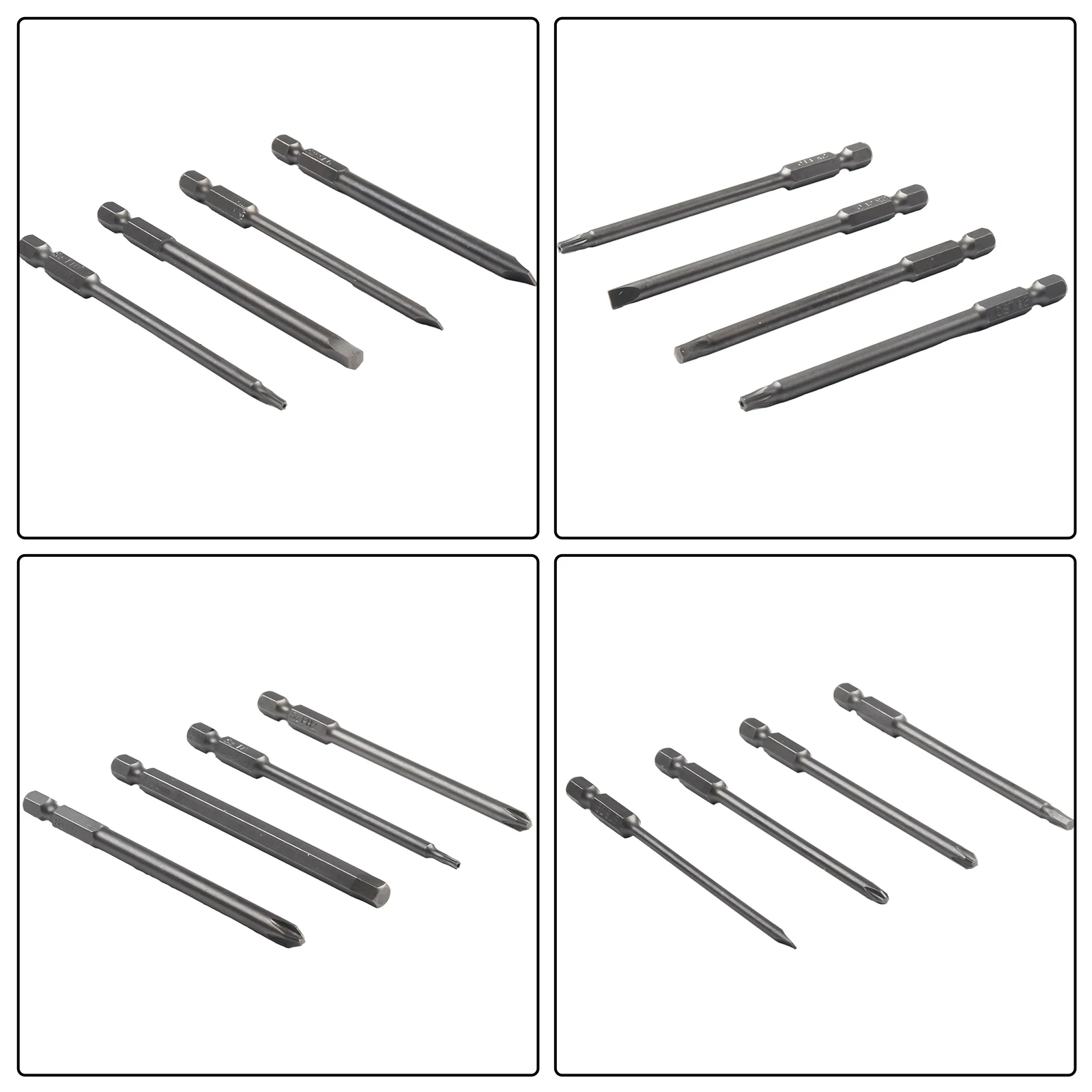 16pcs Torx Screwdriver Bits Slotted Cross Hex Torx Batch Head 100mm For Manual Electric Screwdriver Hand Drill Tools Accessories
16pcs Torx Screwdriver Bits Slotted Cross Hex Torx Batch Head 100mm For Manual Electric Screwdriver Hand Drill Tools Accessories