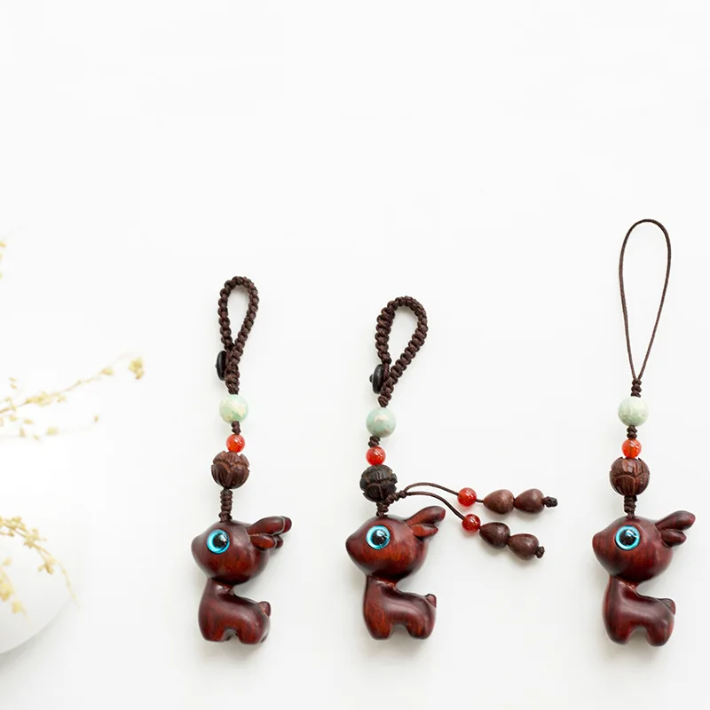 Cartoon cute sandalwood net red one deer safe men's and women's home car key chain pendant pendant braided mobile phone chain
Cartoon cute sandalwood net red one deer safe men's and women's home car key chain pendant pendant braided mobile phone chain