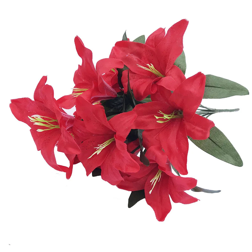 10 Heads Artificial Fake Lily Silk Flowers Bunch Multicolor Silk Flower Bride Bouquet Flower For Wedding Table Party Decorative
10 Heads Artificial Fake Lily Silk Flowers Bunch Multicolor Silk Flower Bride Bouquet Flower For Wedding Table Party Decorative