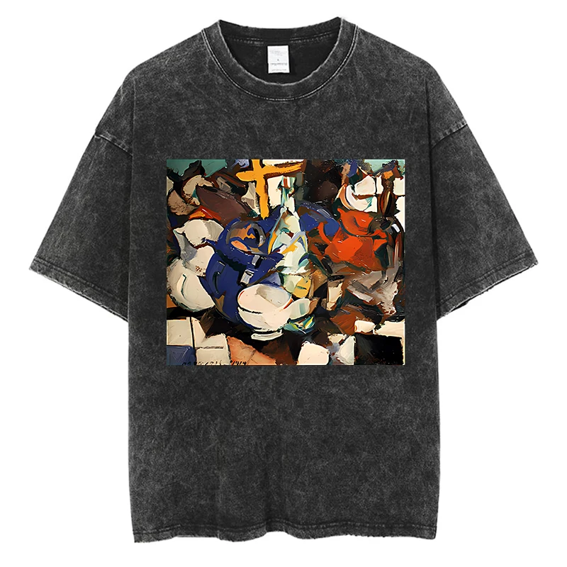 Artistic Abstraction Graphic T-shirt Oil Graffiti Style Print Short Sleeve Tees Oversized Cotton Vintage Y2k Men Women Clothes
Artistic Abstraction Graphic T-shirt Oil Graffiti Style Print Short Sleeve Tees Oversized Cotton Vintage Y2k Men Women Clothes