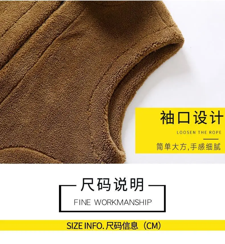Winter New Lamb Wool Coat Warm Vest Men Fashion Casual Thicken Gilets Male Jacket Can Be Worn On Both Sides Sleeveless Waistcoat 3 Mallzona S99c28ab0bde045fcb7336d9b40a14191i Winter New Lamb Wool Coat Warm Vest Men Fashion Casual Thicken Gilets Male Jacket Can Be Worn On Both Sides Sleeveless Waistcoat Mallzona