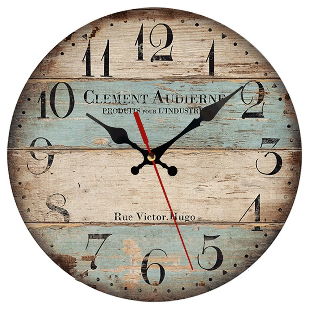 Perfect for Living Rooms Vintage Wall Clock Round Silent Clocks European Style Wooden Carfts Decoration 30cm/12in
Perfect for Living Rooms Vintage Wall Clock Round Silent Clocks European Style Wooden Carfts Decoration 30cm/12in