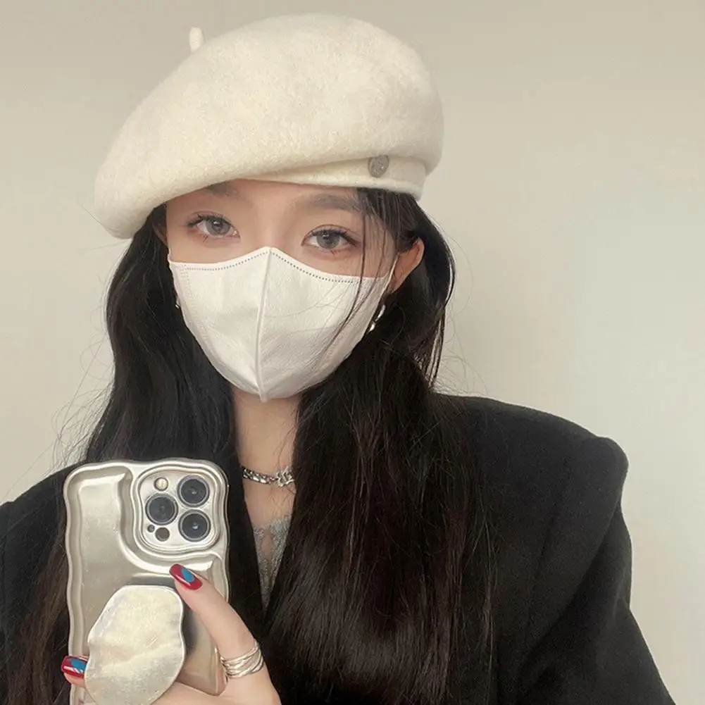Ladies Beret Hat Thick Warm Beret Soft Anti-slip Winter Cap for Ladies Lightweight Decorative Vintage Painter Hat Winter
Ladies Beret Hat Thick Warm Beret Soft Anti-slip Winter Cap for Ladies Lightweight Decorative Vintage Painter Hat Winter