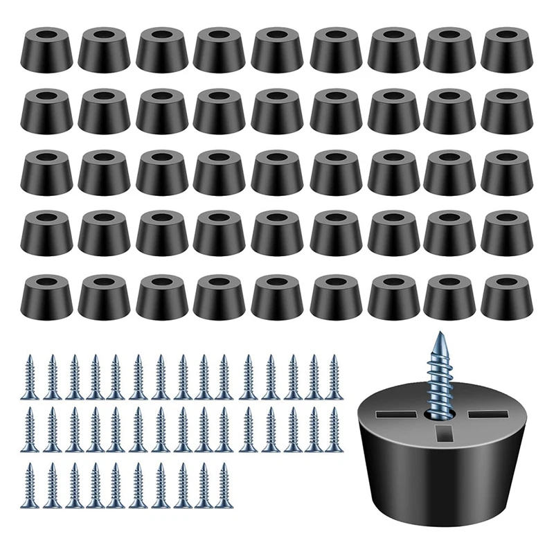 40 PCS Rubber Cutting Board Feet Kit With 304 Stainless Steel Screw, 0.59 X 0.31Inch Cutting Board Feet Kit Non For Furniture
40 PCS Rubber Cutting Board Feet Kit With 304 Stainless Steel Screw, 0.59 X 0.31Inch Cutting Board Feet Kit Non For Furniture
