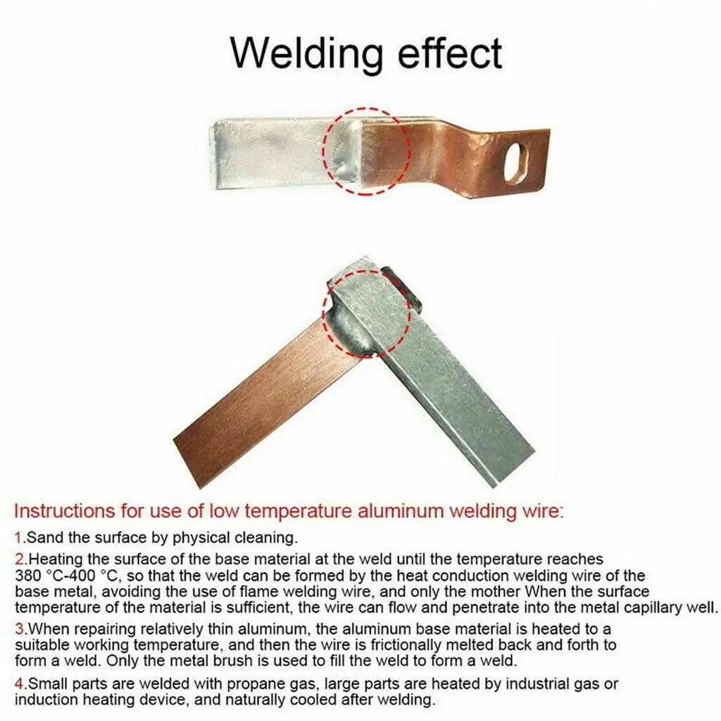 100pcs Solution Welding Flux-Cored Rods Aluminum Wire Brazing Rod 1.6MM X 50CM Solution Welding Flux-Cored Rods Metal Working
100pcs Solution Welding Flux-Cored Rods Aluminum Wire Brazing Rod 1.6MM X 50CM Solution Welding Flux-Cored Rods Metal Working