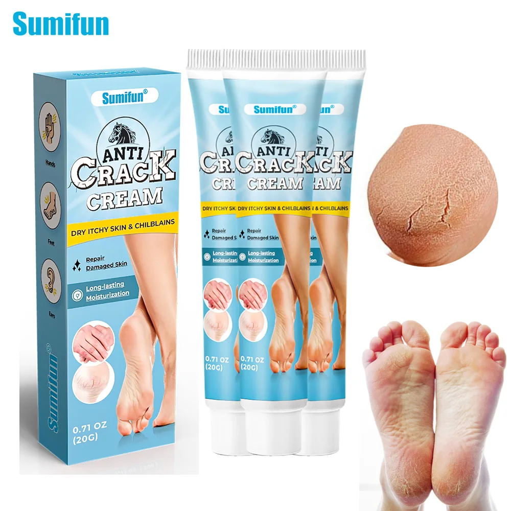 

1/3/5pcs Sumifun Horse Oil Anti-Crack Cream Remove Hand Foot Dead Skin Moisturizing Ointment Heel Cracked Repair Medical Plaster