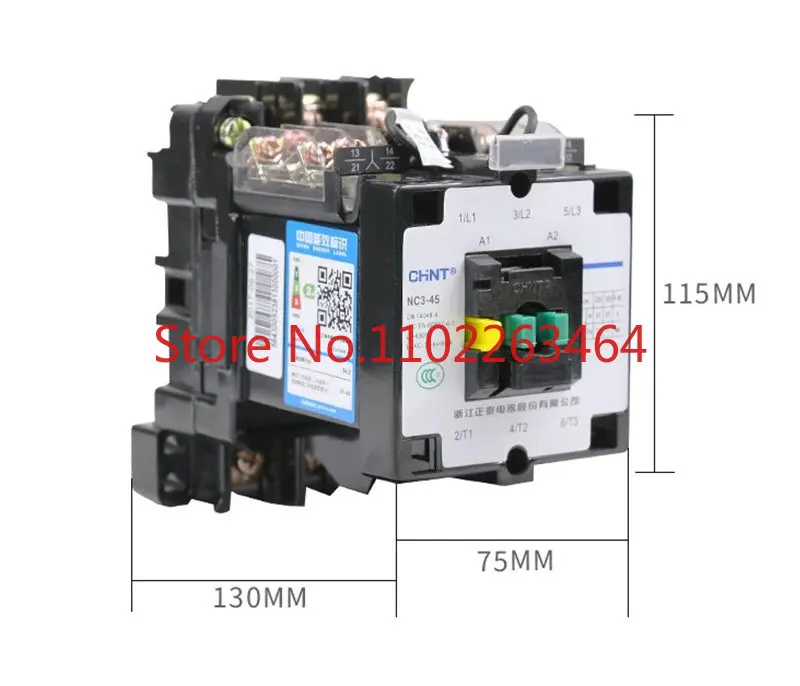 

Three-phase AC contactor NC3 (CJ46) - 45 B45 CDC1 CJX8 220V 380V110V