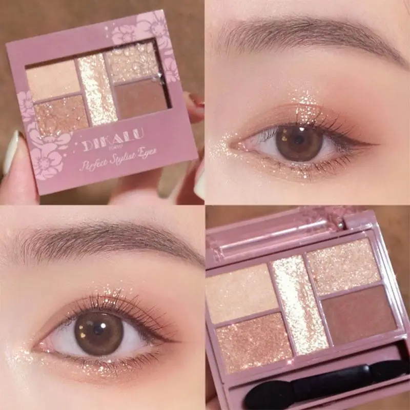 5 Colors Eyeshadow Palette Earth Color Pearly Matte Shimmer Eye Shadow Shiny Sequins Pigmented Glitter Highlight Makeup Cosmetic
5 Colors Eyeshadow Palette Earth Color Pearly Matte Shimmer Eye Shadow Shiny Sequins Pigmented Glitter Highlight Makeup Cosmetic