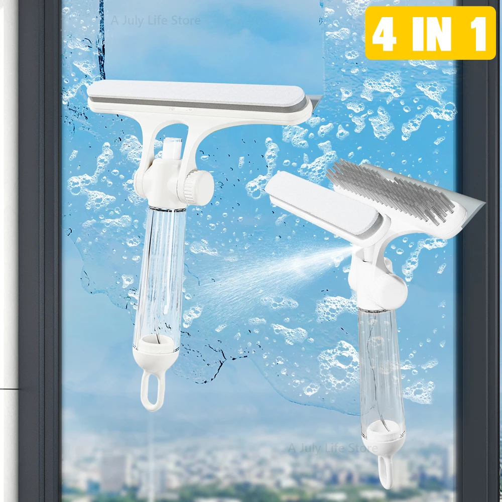 4 IN 1 Silicone Wiper Shower Squeegee Mirror Wiper Glass Cleaning Tool With Spray Window Cleaning Brush Mop For Bathroom New
4 IN 1 Silicone Wiper Shower Squeegee Mirror Wiper Glass Cleaning Tool With Spray Window Cleaning Brush Mop For Bathroom New