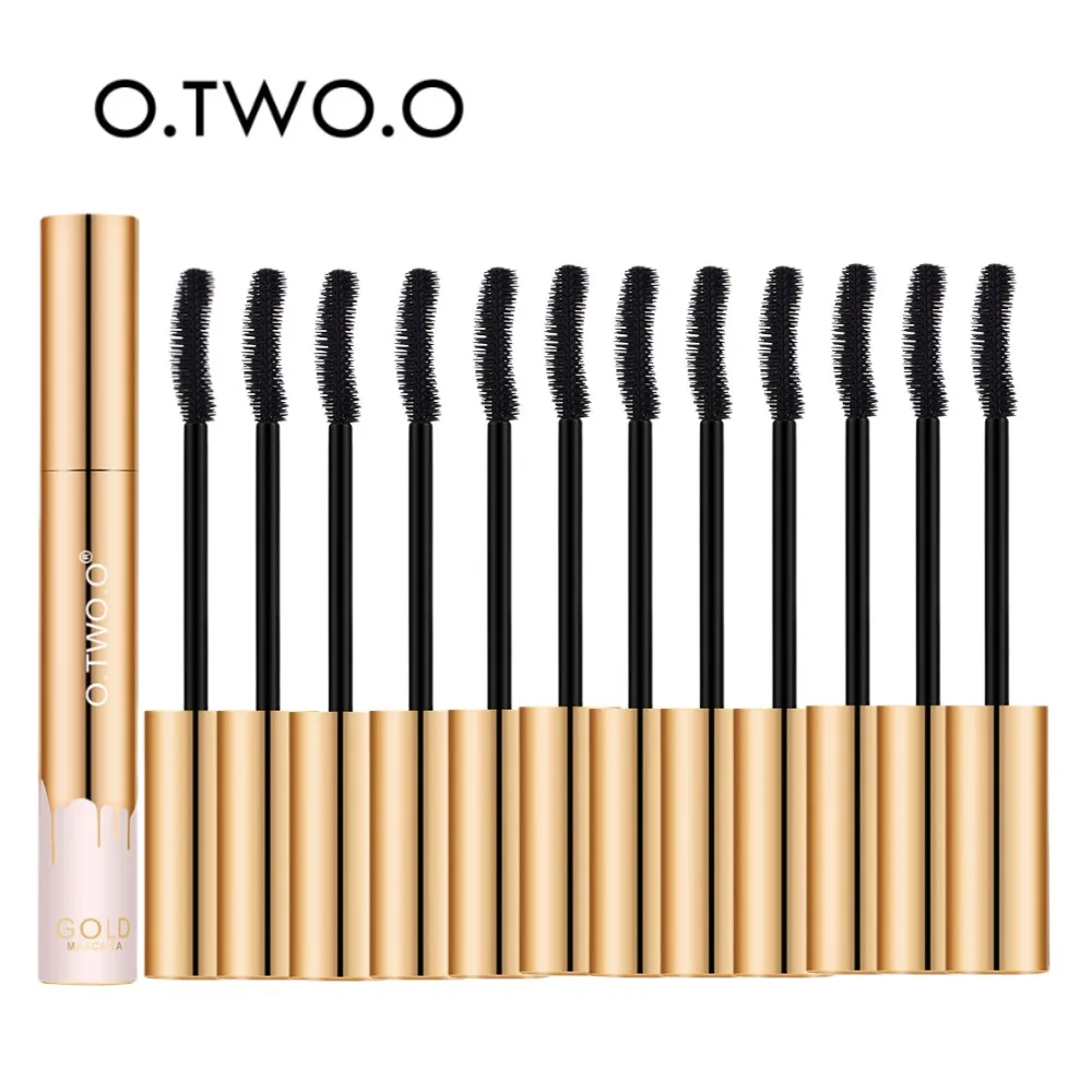 

O.TWO.O 12pcs 4d Fiber Mascara Eyelashes Lengthening Waterproof Eye Makeup Long-lasting Cosmetics Mascara Eyelash Extension