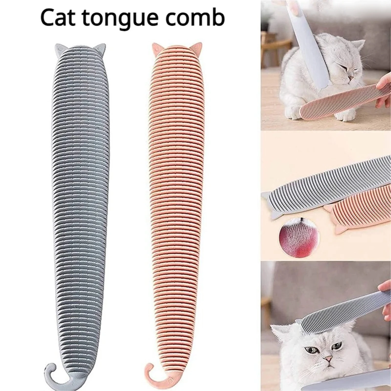 

Pet Hair Remover Brush Cat Dog Grooming Comb Cat Interactive Toy Loose Undercoat Simulated Tongue Brush Massager Cat Supplies