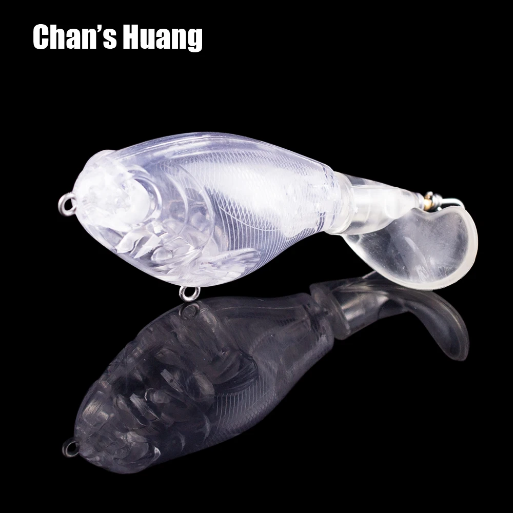 

Chan's Huang 10/20pcs 8cm 15G Unpainted Topwater Floating Artificial Hard Baits Popper Rotated Tail Splasher Fishing Lure Blanks