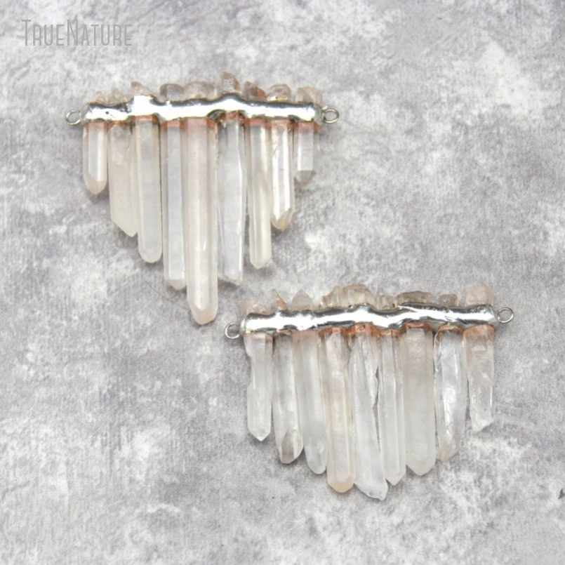 10Pcs Wholesale Copper Tin Clear Crystal Handmade Jewelry Soldered Free Form Pendant PM27374
10Pcs Wholesale Copper Tin Clear Crystal Handmade Jewelry Soldered Free Form Pendant PM27374