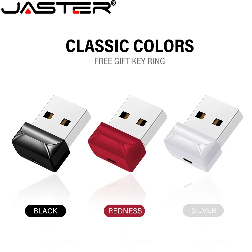 

JASTER Mini Red Pendrive 128GB Plastic Flash Drives 64GB Waterproof 2.0 USB 32G Memory Stick 16GB Business Gift External Storage