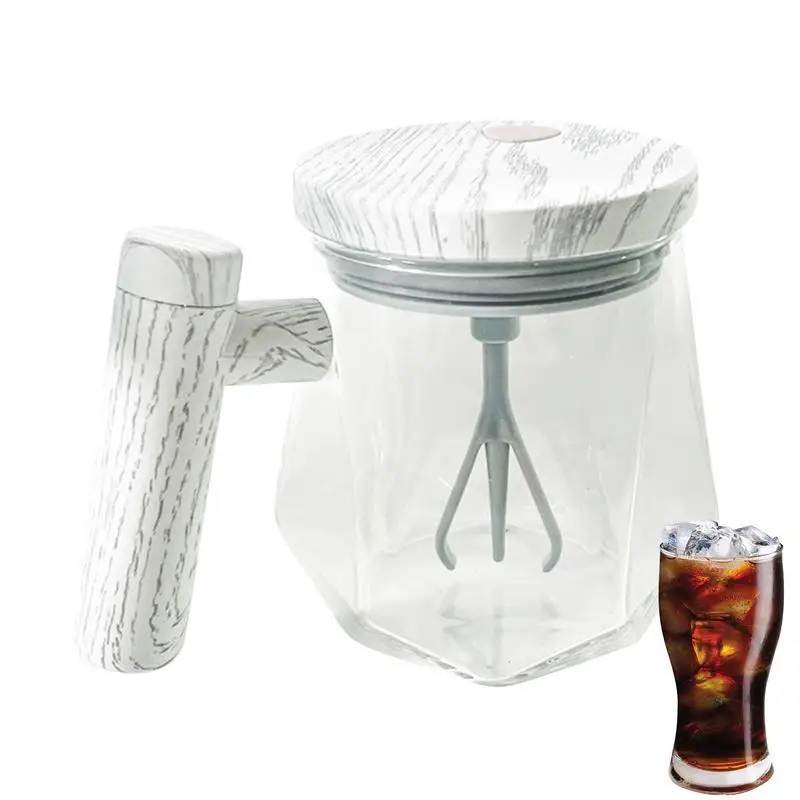 

400ml Glass Self Stirring Mug Food Grade Coffee Cup 400ml Cups Automatic Mixing Coffee Mug
