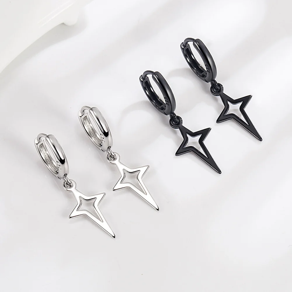Gothic Punk Style Copper Metal Drop Earrings Black/Silver Color Stars Earrings Cross Fashion For Women Men Rock Hip-hop Jewelry
Gothic Punk Style Copper Metal Drop Earrings Black/Silver Color Stars Earrings Cross Fashion For Women Men Rock Hip-hop Jewelry