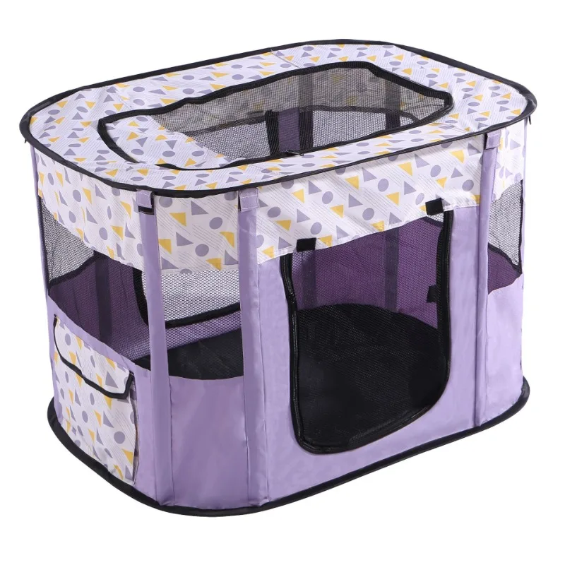 

XMSJ Pet Supplies Portable Foldable Pet Playpen Tent Crate Kennel Waterproof Puppy Shelter for Dog Cat Cages