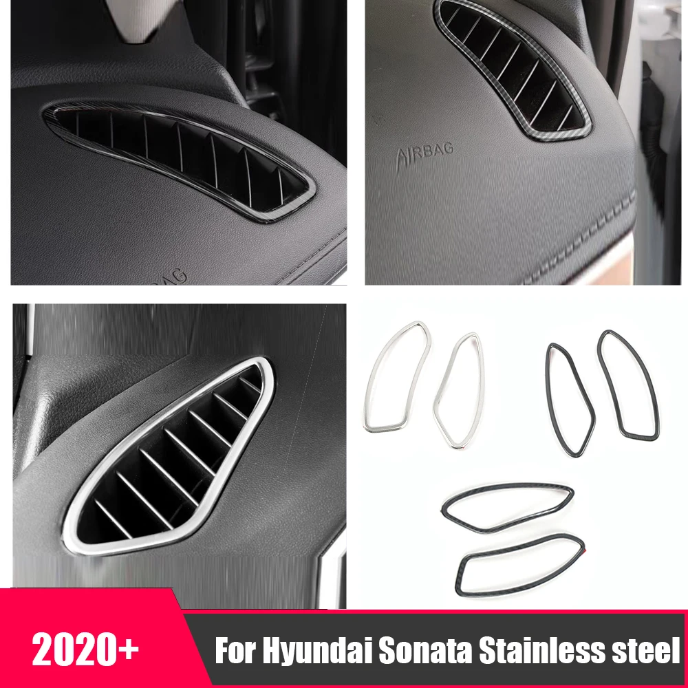 For Hyundai Sonata DN8 2020 2021 Stainless Car Front panel air outlet bright circle Decor cover trim Auto styling Accessories
For Hyundai Sonata DN8 2020 2021 Stainless Car Front panel air outlet bright circle Decor cover trim Auto styling Accessories