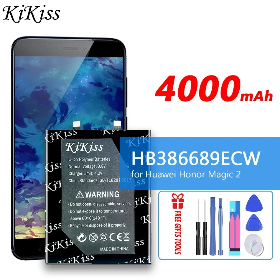 Аккумулятор KiKiss HB386689ECW 4000 мАч для Huawei Honor Magic 2 Magic2 TNY-AL00 TL100, сменная батарея
Аккумулятор KiKiss HB386689ECW 4000 мАч для Huawei Honor Magic 2 Magic2 TNY-AL00 TL100, сменная батарея
