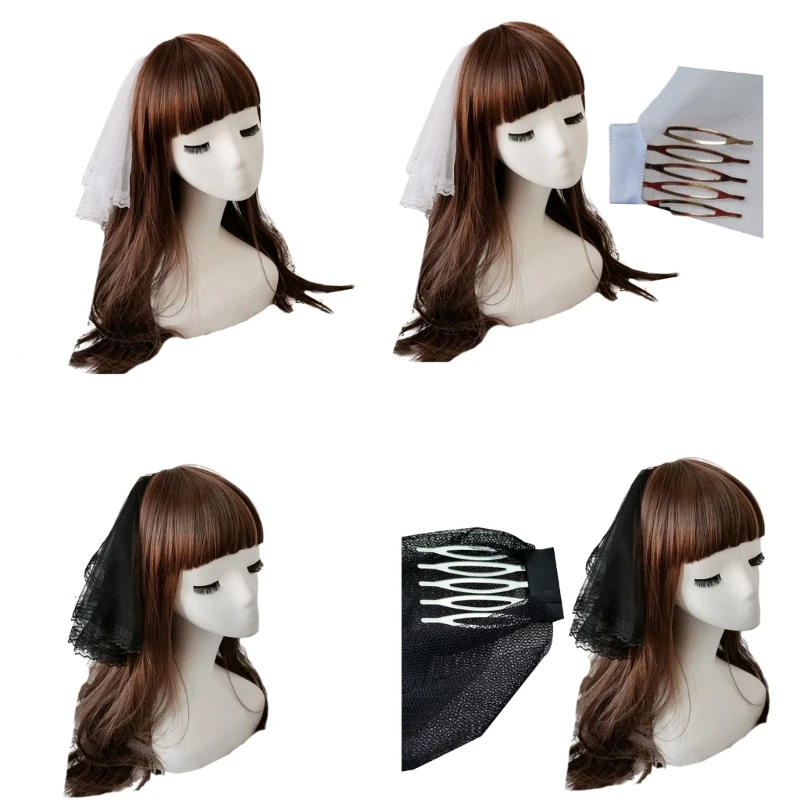 Lace Floral Trim Tulle Woman Bride Flower Girls Mini Veil with Comb for Marriage Wedding Celebration Party Accessories
Lace Floral Trim Tulle Woman Bride Flower Girls Mini Veil with Comb for Marriage Wedding Celebration Party Accessories