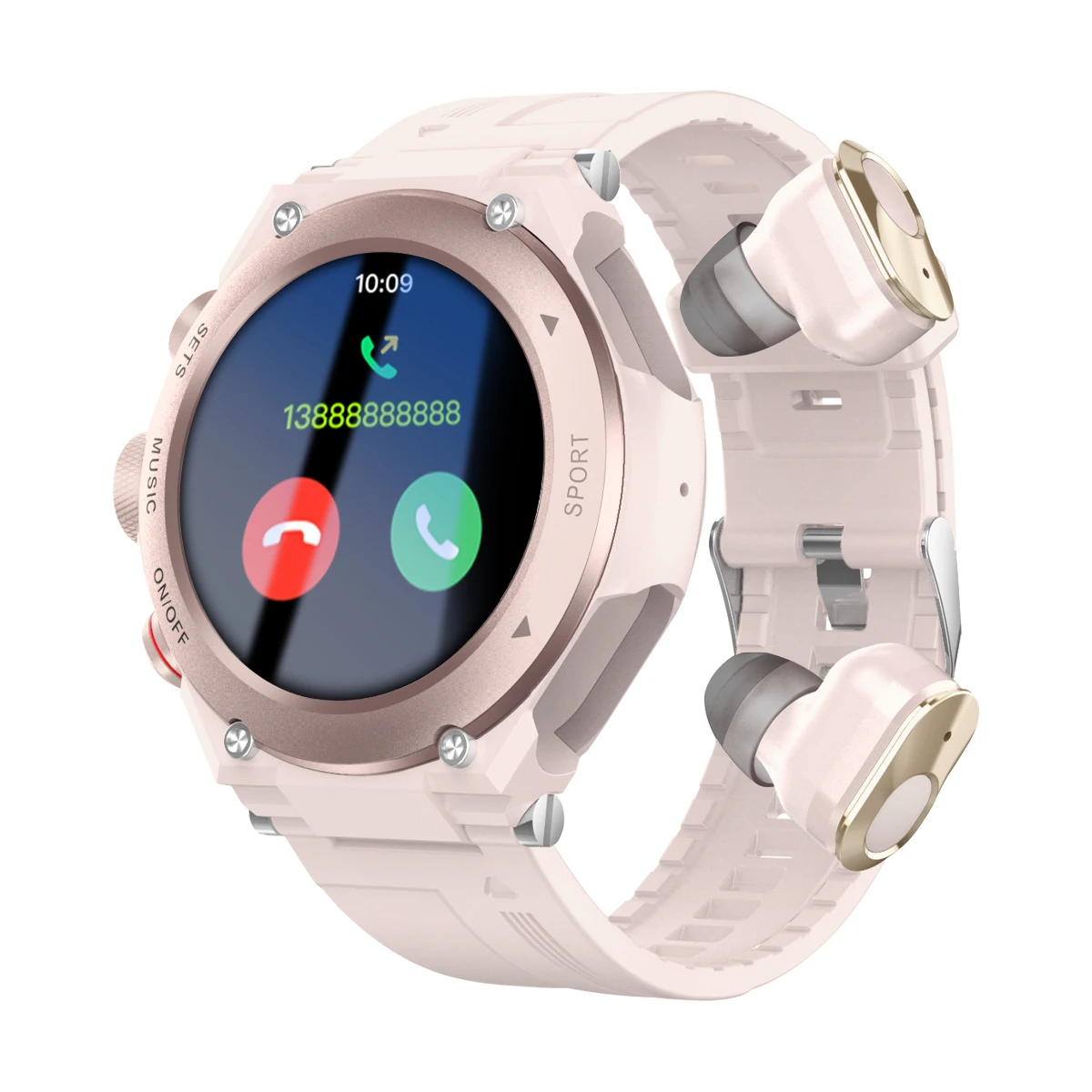 Smartwatch with Earbuds for Men and Women, 3 in 1, Fitness Tracker, Bluetooth Call, Heart Rate Monitor, Sports Smart Watches
Smartwatch with Earbuds for Men and Women, 3 in 1, Fitness Tracker, Bluetooth Call, Heart Rate Monitor, Sports Smart Watches