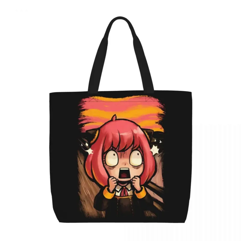 Spy X Family Japanese Anime Shopping Bag Harajuku Canvas Graphic Tote Anya Smug Spy play house Shoulder Bag Female Travel Bag
Spy X Family Japanese Anime Shopping Bag Harajuku Canvas Graphic Tote Anya Smug Spy play house Shoulder Bag Female Travel Bag