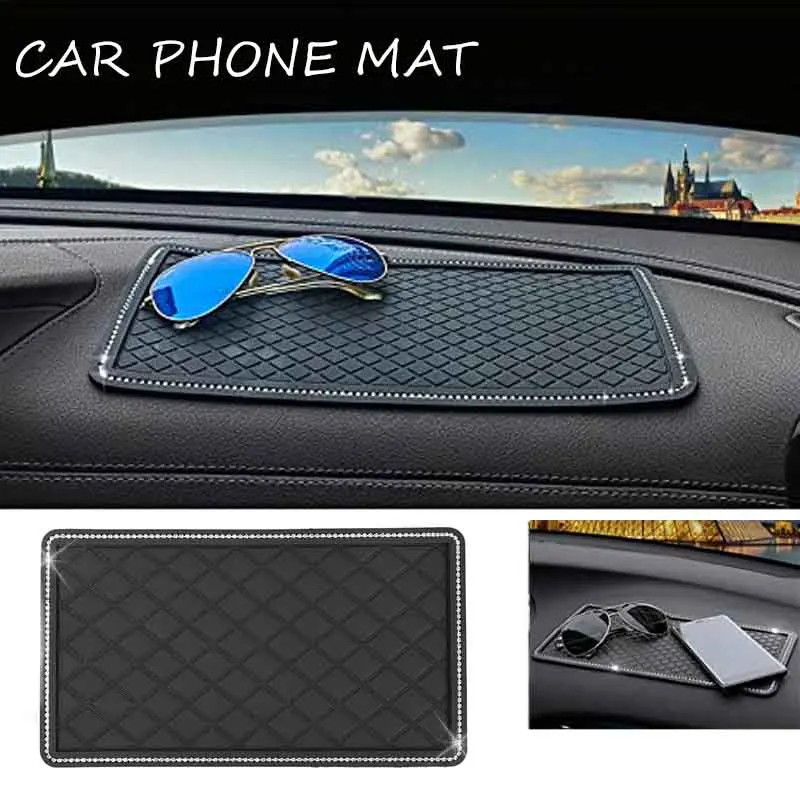 26*15cm Magic Anti Slip Mat Crystal Rhinestone Automobile Silicone Non-Slip Mat Pad Car for GPS Phone Car Accessories
26*15cm Magic Anti Slip Mat Crystal Rhinestone Automobile Silicone Non-Slip Mat Pad Car for GPS Phone Car Accessories