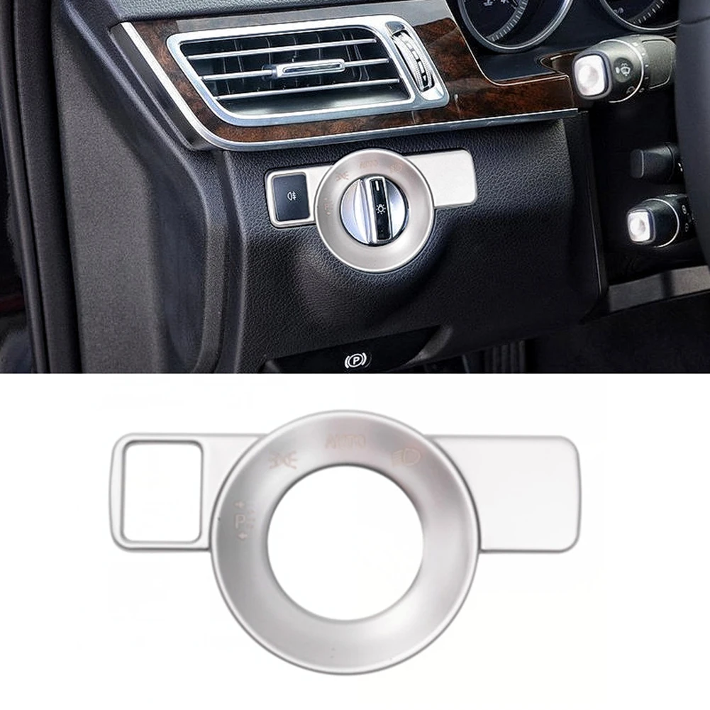 Stainless Steel Car Headlight Switch Button Frame Trim Cover Universal Fitment Silver Color For Mercedes CLA C117 GLA X156
Stainless Steel Car Headlight Switch Button Frame Trim Cover Universal Fitment Silver Color For Mercedes CLA C117 GLA X156