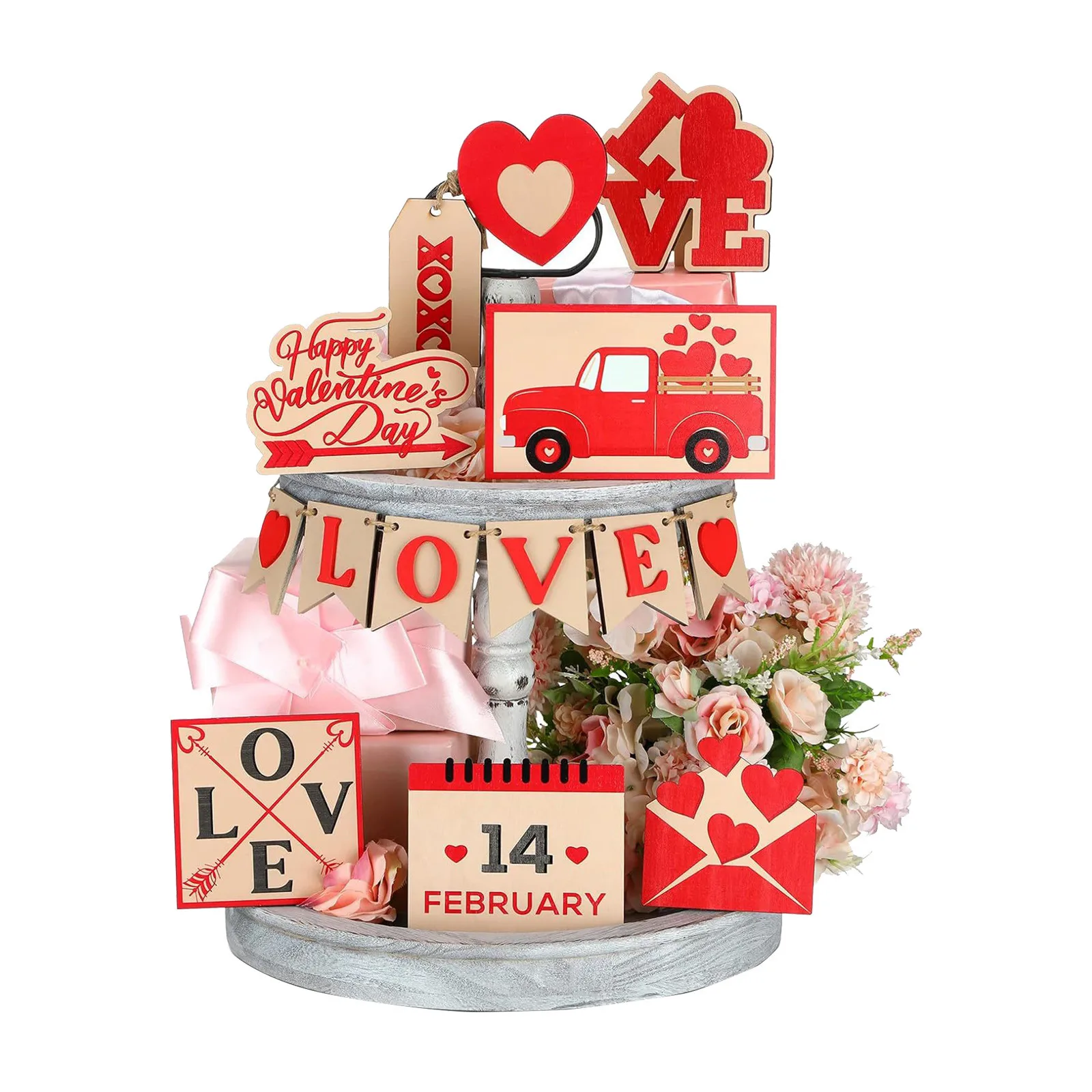 Valentine's Day Wooden Love Letter Calendar Truck Ornament Valentine's Day Gift Layered Tray New Year Party Home Decor
Valentine's Day Wooden Love Letter Calendar Truck Ornament Valentine's Day Gift Layered Tray New Year Party Home Decor