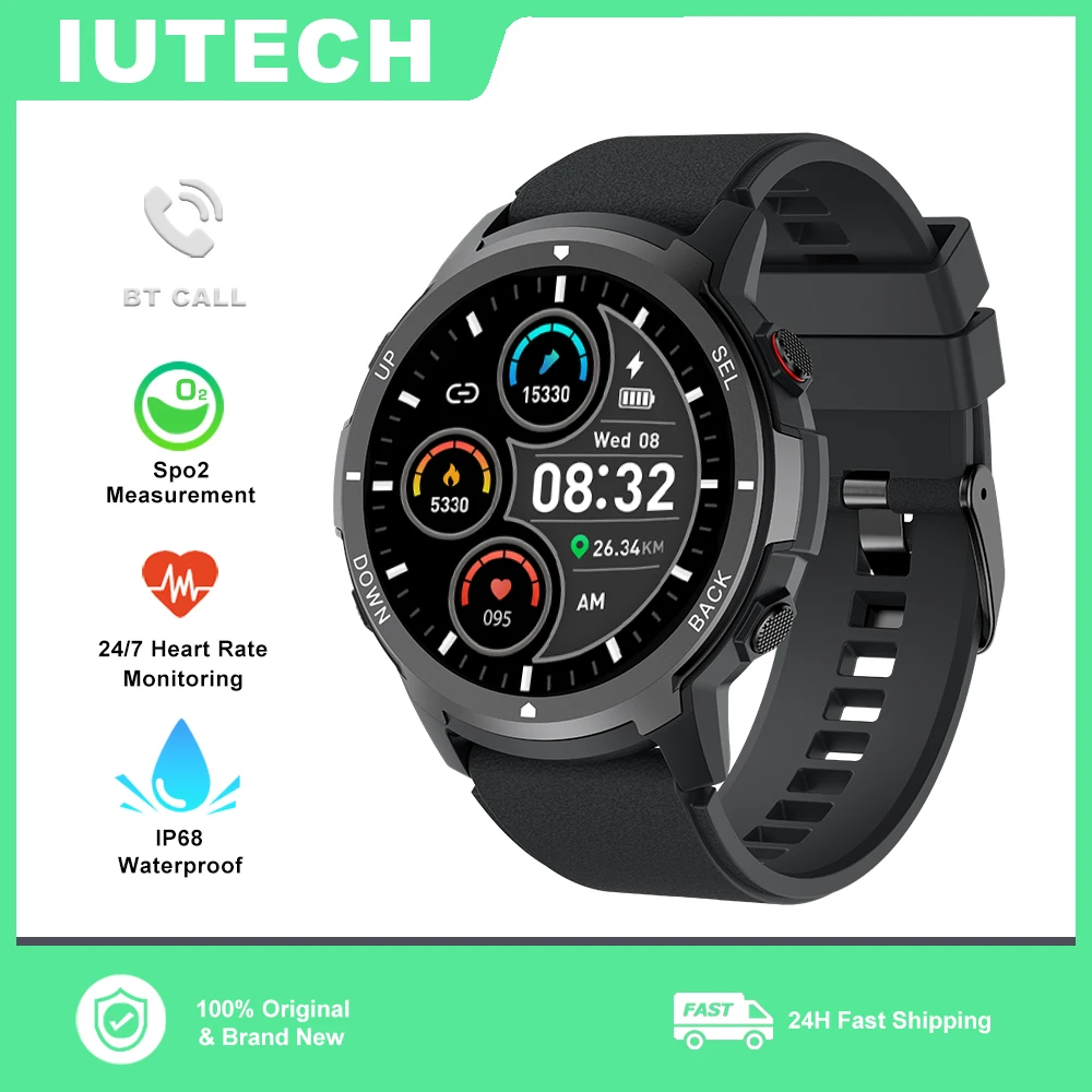 Смарт-часы IUTECH S52 с сенсорным экраном 1,39 HD, поддержкой Bluetooth, звонков, информации и напоминаний, водонепроницаемые Смарт-часы 100 + спортивные часы
Смарт-часы IUTECH S52 с сенсорным экраном 1,39 HD, поддержкой Bluetooth, звонков, информации и напоминаний, водонепроницаемые Смарт-часы 100 + спортивные часы