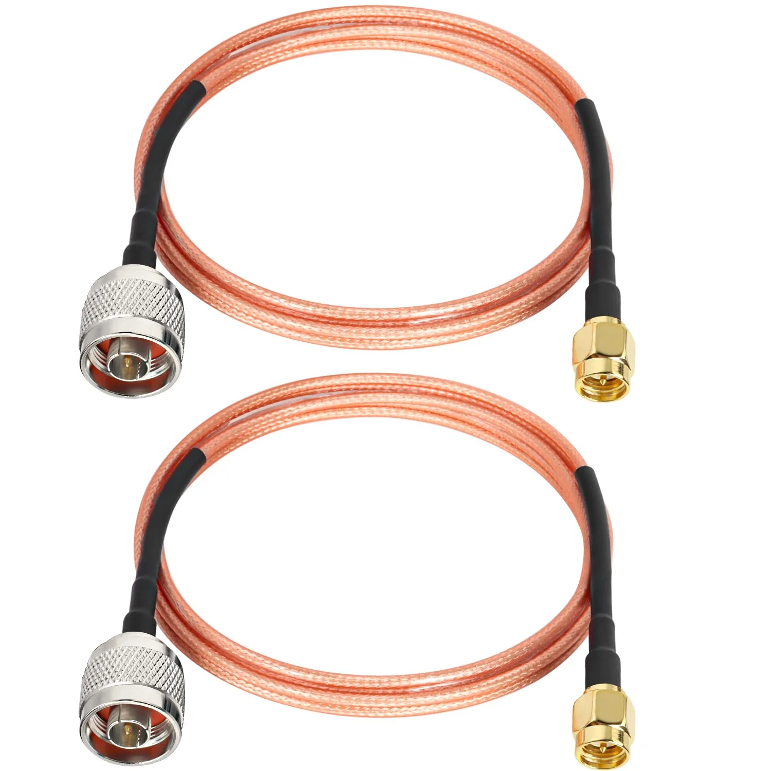 SMA Male to N Male Cable 5ft,2 Pack RG316 SMA to N Cable 50 Ohm for WiFi Router,GPS Receiver,Antenna,Signal Booster etc
SMA Male to N Male Cable 5ft,2 Pack RG316 SMA to N Cable 50 Ohm for WiFi Router,GPS Receiver,Antenna,Signal Booster etc