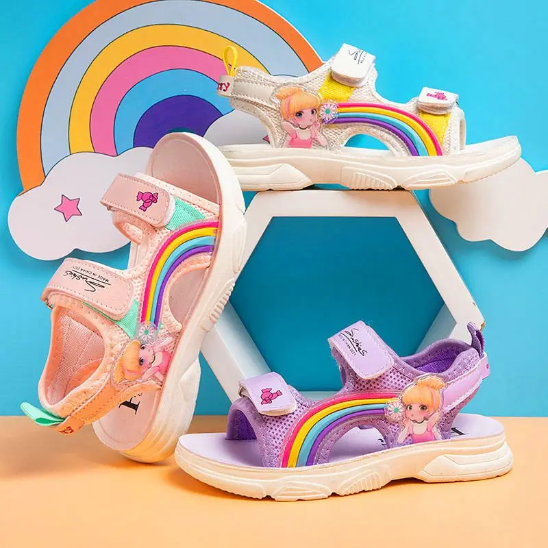 Disney Girls' Sandals Summer Children's Sports Girls' Princess Soft Sole Non slip Children's Beach Pink Purple Shoes Size 25-37
Disney Girls' Sandals Summer Children's Sports Girls' Princess Soft Sole Non slip Children's Beach Pink Purple Shoes Size 25-37