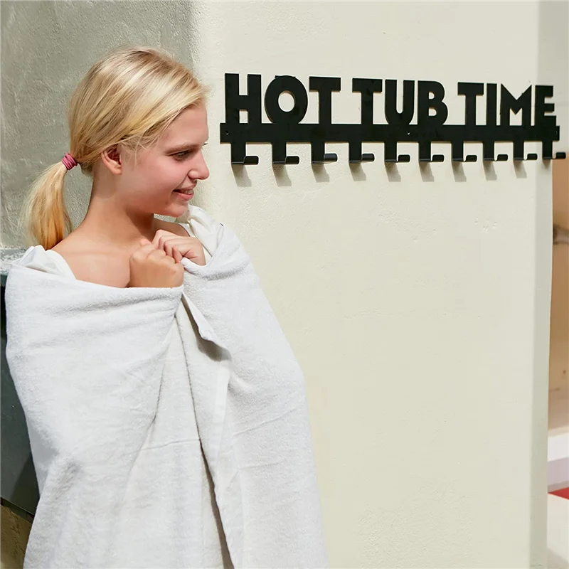 

Полотенце для занятий на открытом воздухе стойка для горячей ванны-большая Прочная вешалка для полотенец для горячей ванны на открытом воздухе, удерживающая полотенца и халаты в стиле а