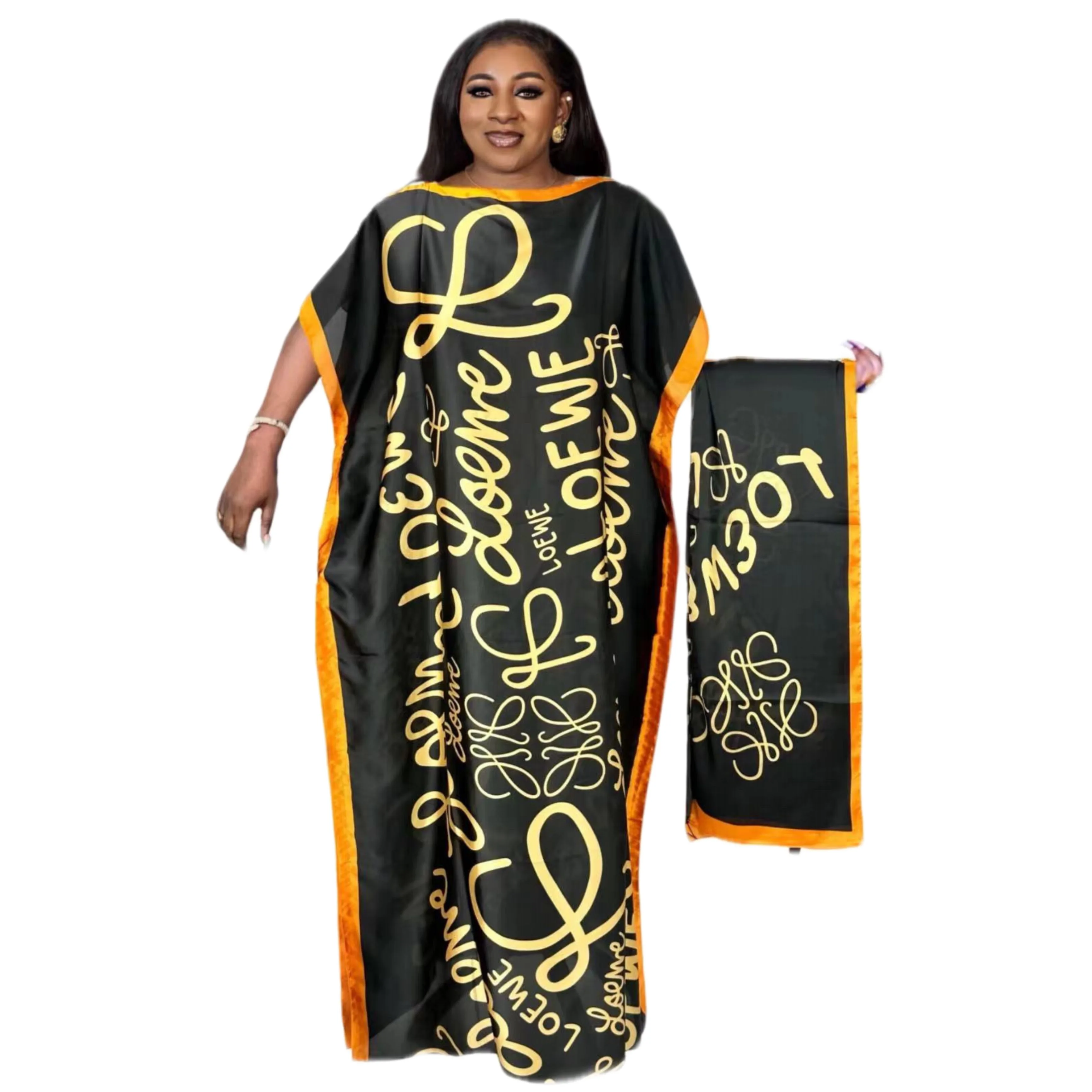 Ramadan Plus Size Floral Pattern Maxi Kaftan Dress, Elegant Crew Neck Batwing Sleeve Dress With Hijab, Women's Plus Size Clothin
Ramadan Plus Size Floral Pattern Maxi Kaftan Dress, Elegant Crew Neck Batwing Sleeve Dress With Hijab, Women's Plus Size Clothin
