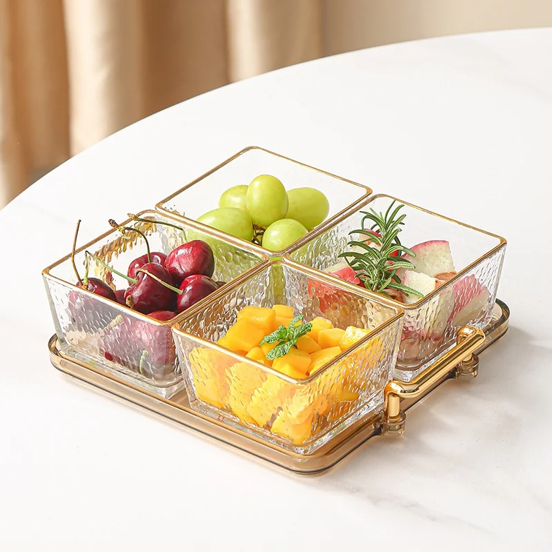 Exquisite Luxury Glass Platter Fruit Plate with Tray,Dessert Fruit and Nut Snack Storage Container,Family Party Tea Party,3/4pcs
Exquisite Luxury Glass Platter Fruit Plate with Tray,Dessert Fruit and Nut Snack Storage Container,Family Party Tea Party,3/4pcs