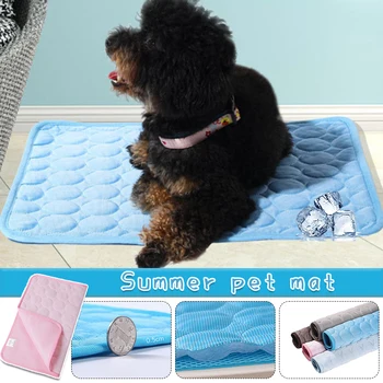 Dog Cooling Mat Summer Pad Pet Mat for Dogs Washable Sofa Mat Breathable Pet Dog Bed Forlarge Dogs Cama Refrigerante Para Perro