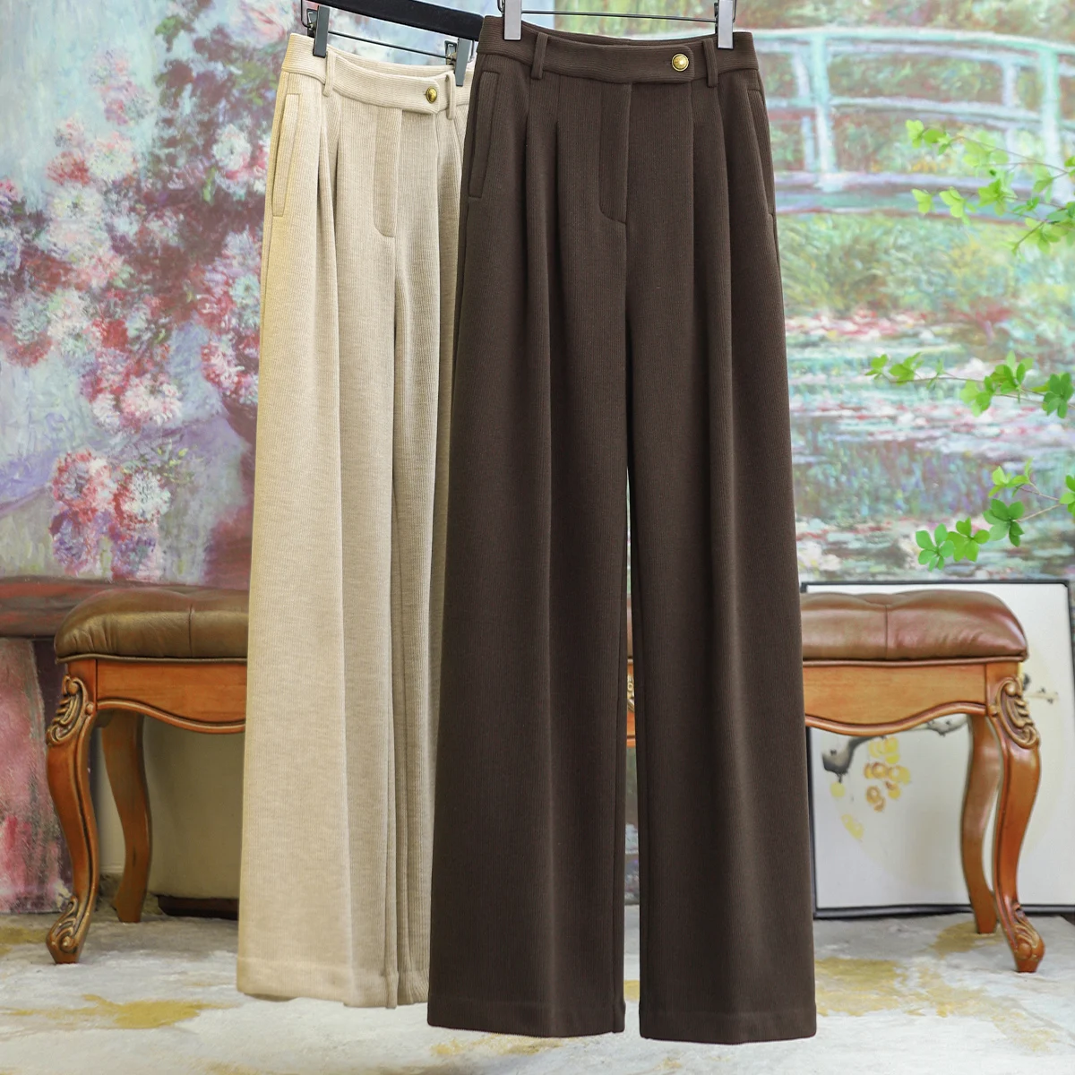 Padded High-waisted Wide-legged Pants Female Winter Commuter 2023 Fall and Winter New Casual Comfortable Pants Warm Trousers
Padded High-waisted Wide-legged Pants Female Winter Commuter 2023 Fall and Winter New Casual Comfortable Pants Warm Trousers