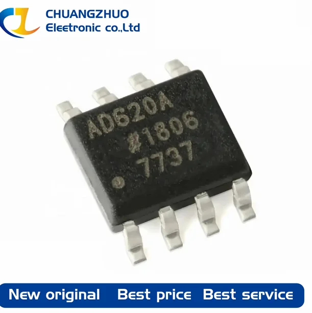 1Pcs New original AD620ARZ-REEL AD620A 500pA 30uV 1MHz 1 SOIC-8 Instrumentation OpAmps
1Pcs New original AD620ARZ-REEL AD620A 500pA 30uV 1MHz 1 SOIC-8 Instrumentation OpAmps