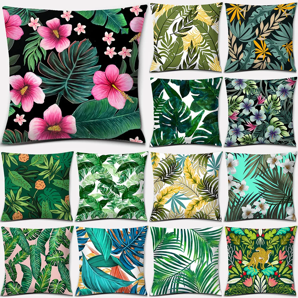Tropical plant printed pattern cushion cover for home living room sofa decoration waist pillow
Tropical plant printed pattern cushion cover for home living room sofa decoration waist pillow