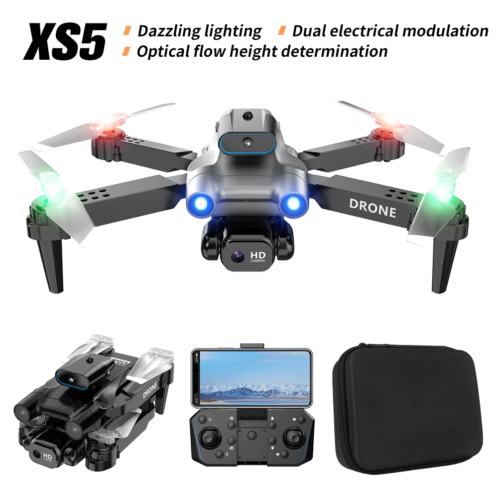 XS5 Drone 8K Professinal With Three Camera Intelligent Optical Flow Localization Four-way Obstacle Avoidance Foldable quadcopte
XS5 Drone 8K Professinal With Three Camera Intelligent Optical Flow Localization Four-way Obstacle Avoidance Foldable quadcopte