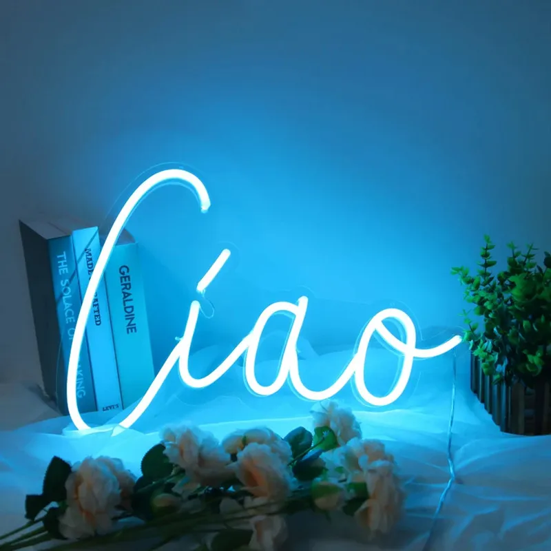 Ciao Neon Flex Neon Sign Flex Led Neon Light Sign Led Logo Custom Neon Sign Room wall Decoration French language neon light
Ciao Neon Flex Neon Sign Flex Led Neon Light Sign Led Logo Custom Neon Sign Room wall Decoration French language neon light