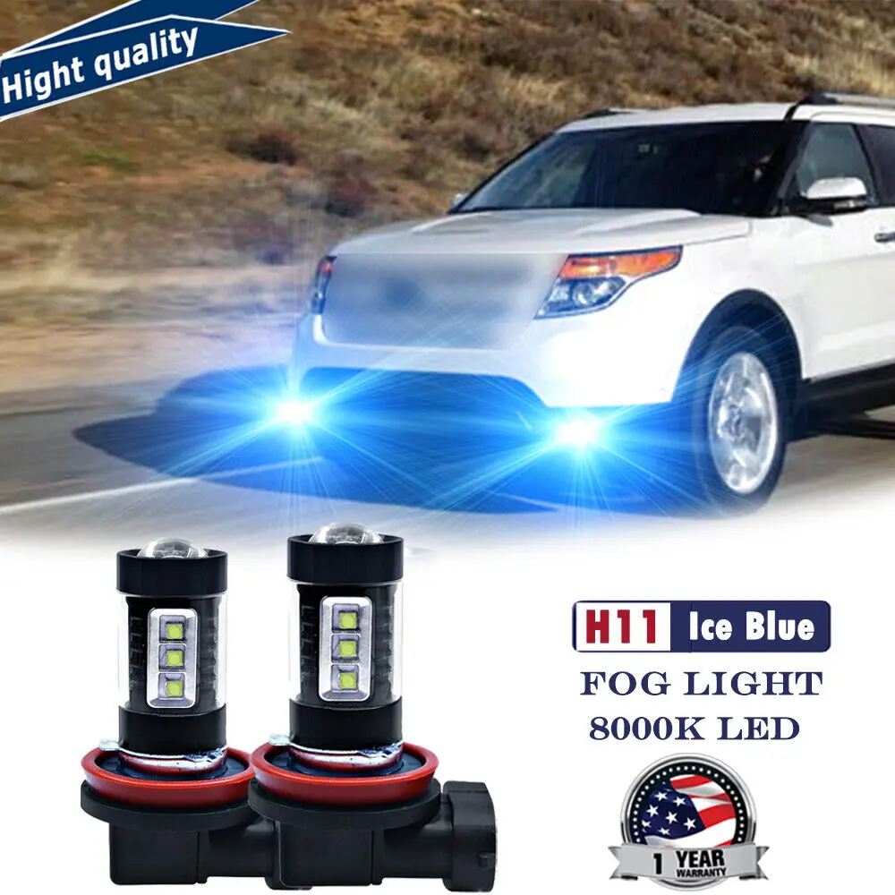 2x 80W Ice Blue 16-SMD H11 H8 Bright LED Fog Light Bulbs For Ford Explorer 11-15
2x 80W Ice Blue 16-SMD H11 H8 Bright LED Fog Light Bulbs For Ford Explorer 11-15