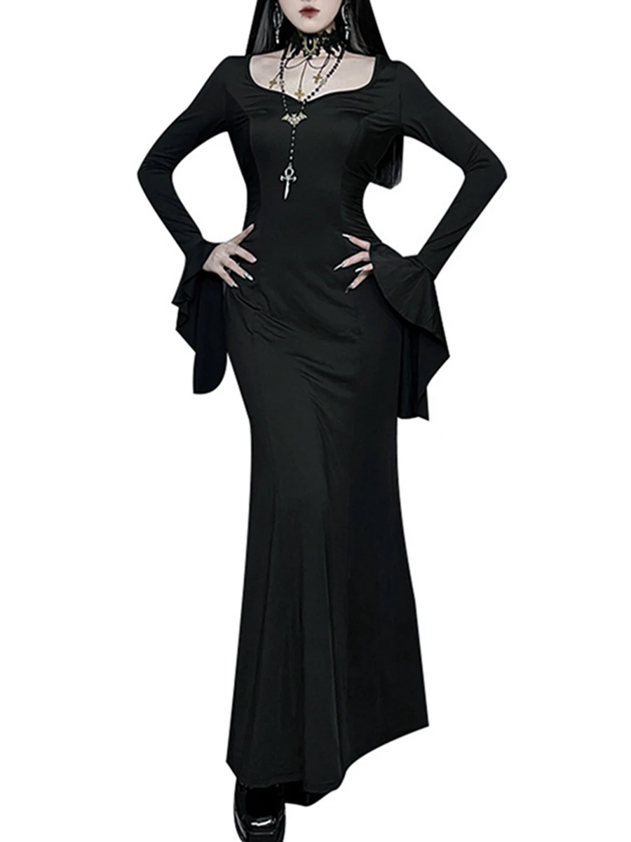 Women s Vengeful Spirit Costume Floor Length Gothic Dress Black Witch Dress Costume for Halloween Cosplay
Women s Vengeful Spirit Costume Floor Length Gothic Dress Black Witch Dress Costume for Halloween Cosplay