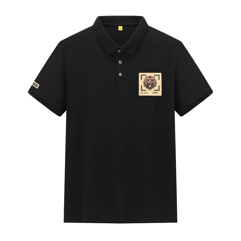 Extra large loose polo shirt for fat men, young and middle-aged casual T-shirts plus fat and large mercerized cotton short-sleev
Extra large loose polo shirt for fat men, young and middle-aged casual T-shirts plus fat and large mercerized cotton short-sleev