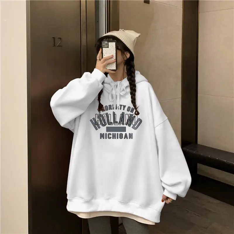 Женская модная толстовка с капюшоном из 100% хлопка и шерсти, осенне-зимняя теплая трендовая толстовка, Женский Топ оверсайз Y2K, толстовка с надписью
Женская модная толстовка с капюшоном из 100% хлопка и шерсти, осенне-зимняя теплая трендовая толстовка, Женский Топ оверсайз Y2K, толстовка с надписью