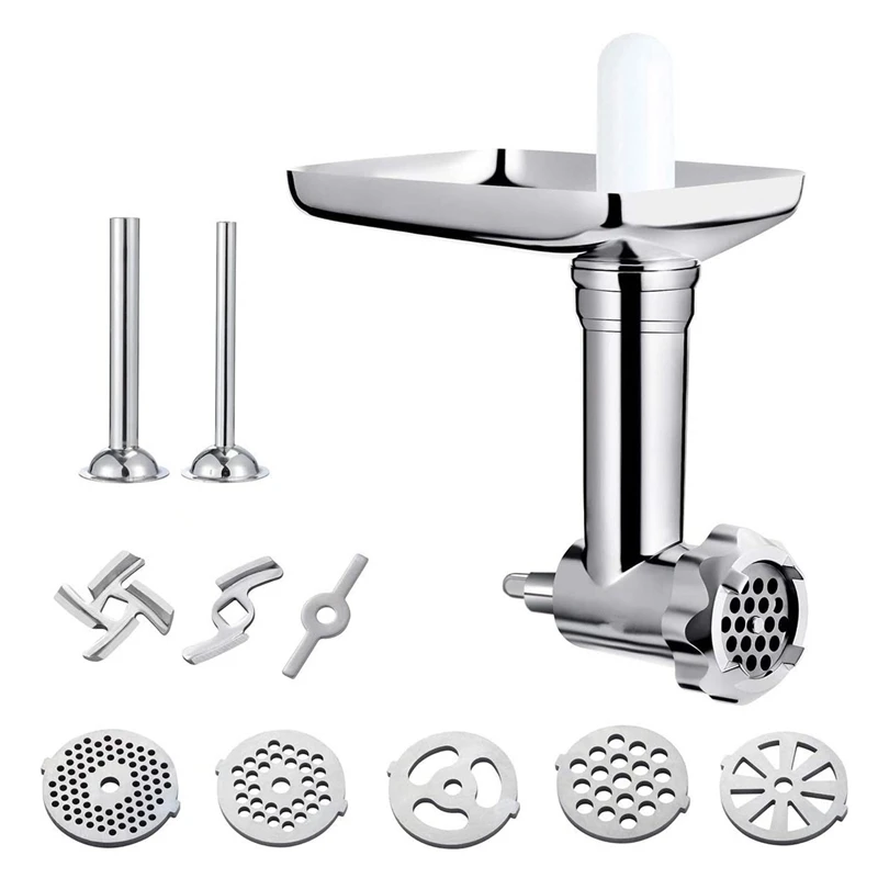 

Metal Food Grinder Attachment For Kitchenaid Stand Mixers Sausage Stuffer Meat Grinder Food Processor Attachment