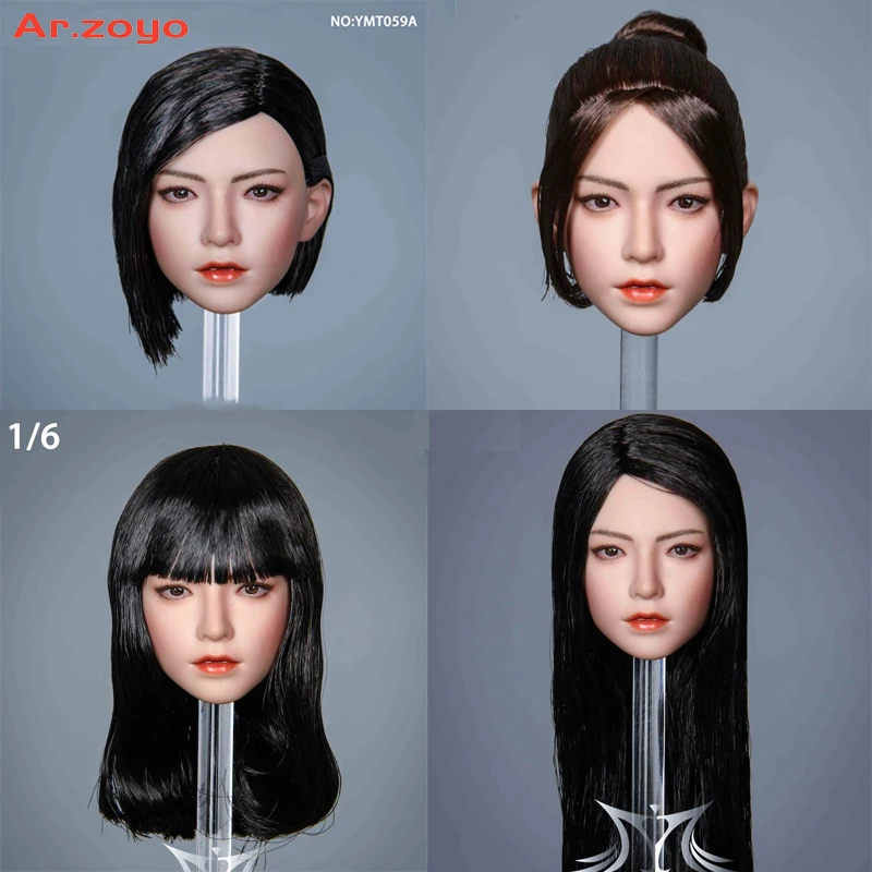 YMTOYS YMT059 A/B/C/D 1/6 You Female Head Sculpt Carving Fit 12'' Soldier Action Figure Body 
YMTOYS YMT059 A/B/C/D 1/6 You Female Head Sculpt Carving Fit 12'' Soldier Action Figure Body