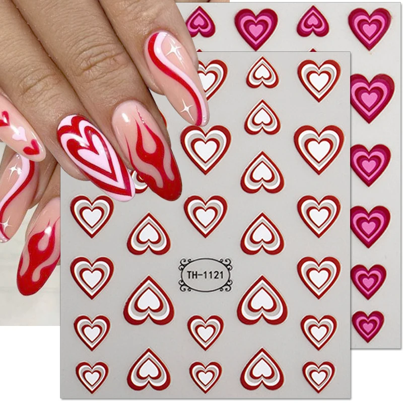 Valentine's Day Gradient Love Heart Nail Stickers 3D Hearts Nail Decals Self-adhsive Valentines Day Stickers for Nails DIY
Valentine's Day Gradient Love Heart Nail Stickers 3D Hearts Nail Decals Self-adhsive Valentines Day Stickers for Nails DIY