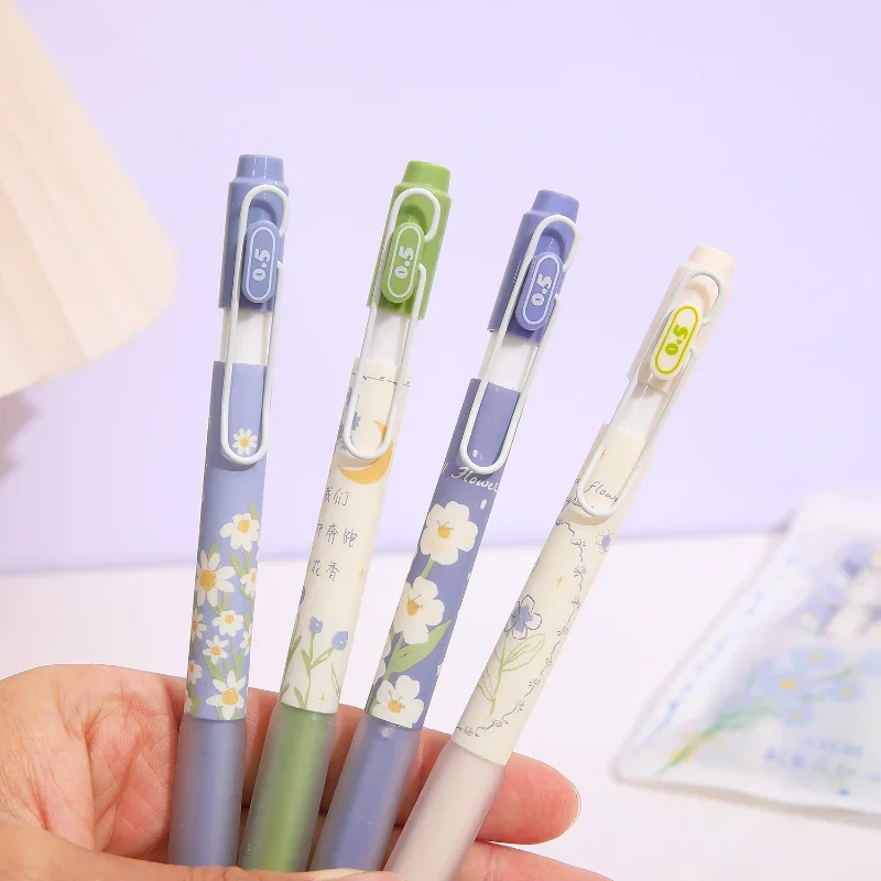 4pcs/Set Fresh Flower 0.5mm Ballpoint Pen Quick Dry Black Color Ink Pen Little Daisy Gel Pens for Writing School Office Supplies
4pcs/Set Fresh Flower 0.5mm Ballpoint Pen Quick Dry Black Color Ink Pen Little Daisy Gel Pens for Writing School Office Supplies